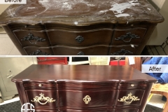Dresser-credenza-antique-damaged-furniture-top-finish-refinishing-restoring-hadware-change-enhance-distress-gold-handles-new-shop